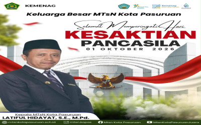Hari Kesaktian Pancasila 2026 di MTsN Kota Pasuruan: Meneguhkan Pancasila sebagai Pemersatu Bangsa
