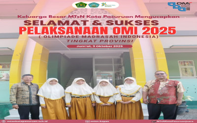 MTsN Kota Pasuruan kirimkan 4 wakil ke OMI Tingkat Provinsi Jatim 2025